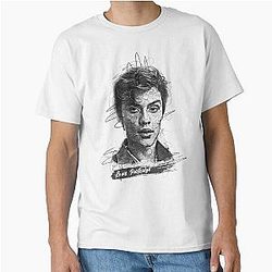 Louis Partridge Abstract Sketch Art Classic T-Shirt