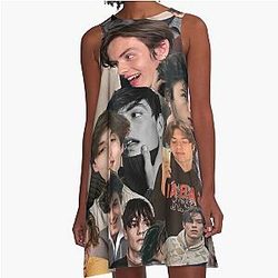 Louis Partridge A-Line Dress