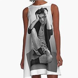 Louis Partridge A-Line Dress