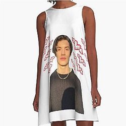 Louis Partridge A Line Dress
