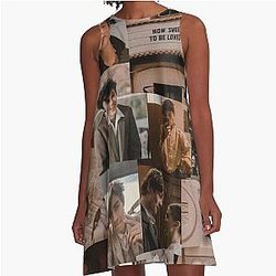 Louis Partridge Collage A-Line Dress