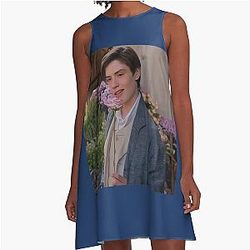 Louis Partridge A-Line Dress
