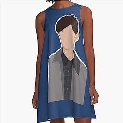 Louis Partridge A-Line Dress