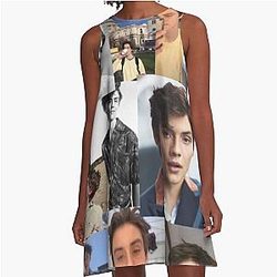 Louis Partridge A-Line Dress