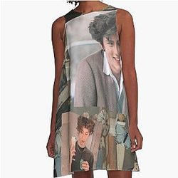 Louis Partridge Collage A-Line Dress