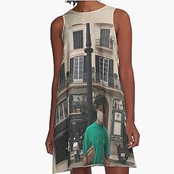 Louis Partridge Collage A-Line Dress Phone Case