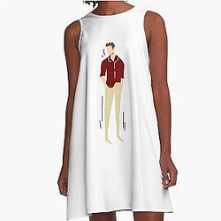 Louis Partridge A-Line Dress
