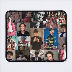 Louis Partridge Abstract Collage Mouse Pad