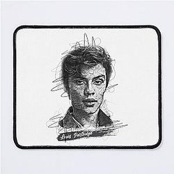 Louis Partridge Abstract Sketch Art Mouse Pad