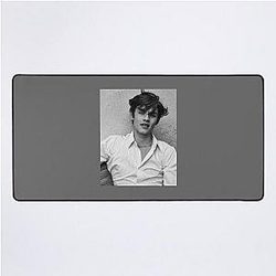 Louis Partridge Modeling Classic Desk Mat
