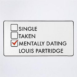 Mentally Dating Louis Partridge Desk Mat