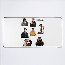 Lucky Disguised Secret Message Louis Partridge Sticker Pack Enola Holmes Desk Mat