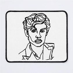Lucky Disguised Secret Message Louis Partridge Funny Mouse Pad