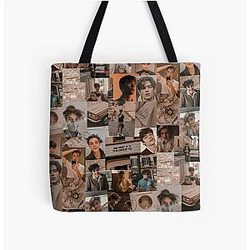 Louis Partridge Collage Tote Bag
