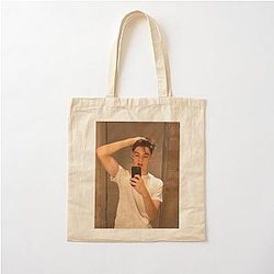 Louis Partridge Cotton Tote Bag