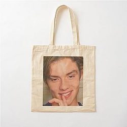 Louis Partridge Kiss Me Cotton Tote Bag