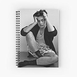 Louis Partridge Spiral Notebook