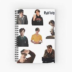 Louis Partridge Enola Holmes Spiral Notebook
