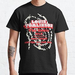 Louis Tomlinson T-Shirts - Louis Tomlinson away from home Classic T-Shirt RB0308