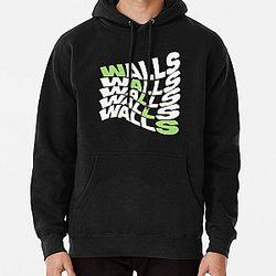 Louis Tomlinson Hoodies - Walls Louis Tomlinson coloured stripe green Pullover Hoodie RB0308