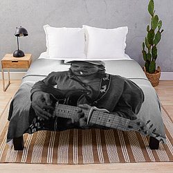 Louis Tomlinson Blanket - Louis Tomlinson cigarette black and white Throw Blanket RB0308