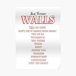 Louis Tomlinson Posters - Louis Tomlinson (Full Walls album) Poster RB0308