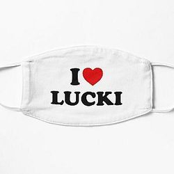 I love Lucki Flat Mask RB1010