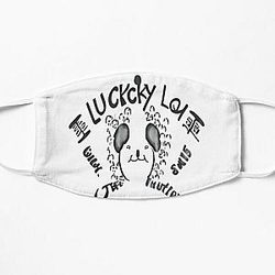 i love funny lucki Flat Mask RB1010