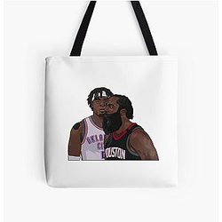James Harden Series Winning Block on Lu Dort Tote Bag