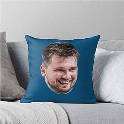 Luka Doncic Basketball Throw Pillow