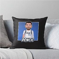 Luka Doncic Basketball Throw Pillow