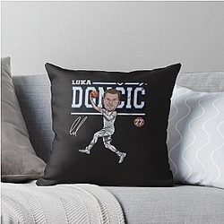 Luka Doncic Basketball Throw Pillow