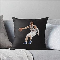 Luka Doncic Basketball Throw Pillow