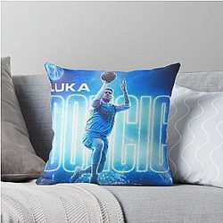 Luka Doncic MVP Throw Pillow