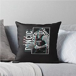 Luka Doncic Basketball Throw Pillow