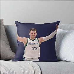 Luka Doncic Basketball Throw Pillow
