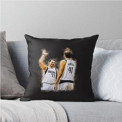 Luka Doncic Basketball Throw Pillow