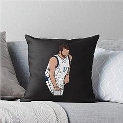 Luka Doncic Basketball Throw Pillow