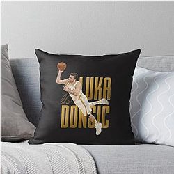 Luka Doncic Basketball Throw Pillow