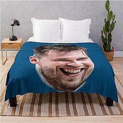 Luka Doncic Basketball Throw Blanket