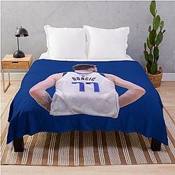 Luka Doncic 77 Back Blanket