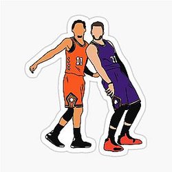 Trae Young and Luka Doncic Half Court Shot Sticker