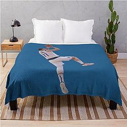Luka Doncic Fadeaway Throw Blanket