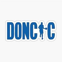 Luka Doncic Dallas Basketball Sticker