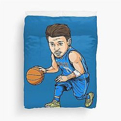Luka Doncic Art Chibi Duvet Cover