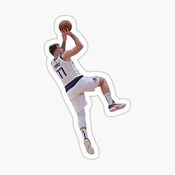 Luka Doncic Fadeaway Sticker