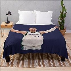 Luka Doncic Basketball Throw Blanket