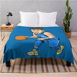 Luka Doncic Chibi Throw Blanket