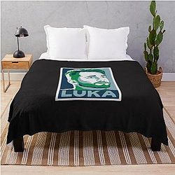 Luka Doncic Basketball Throw Blanket