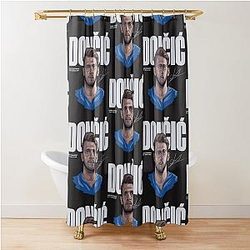 Luka Doncic Basketball Shower Curtain